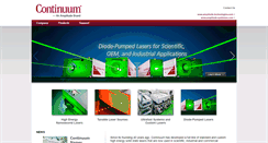 Desktop Screenshot of continuumlasers.com